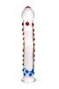 Фаллоимитатор Sexus Glass,стекло, прозрачный, 20 см