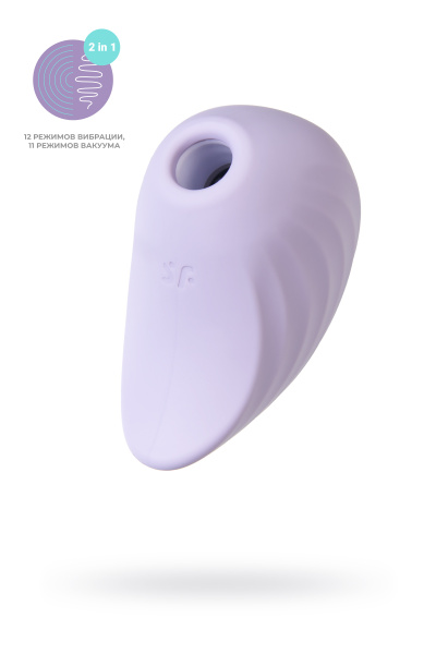 Вакуум-волновой бесконтактный стимулятор клитора Satisfyer Pearl Diver, силикон, фиолетовый