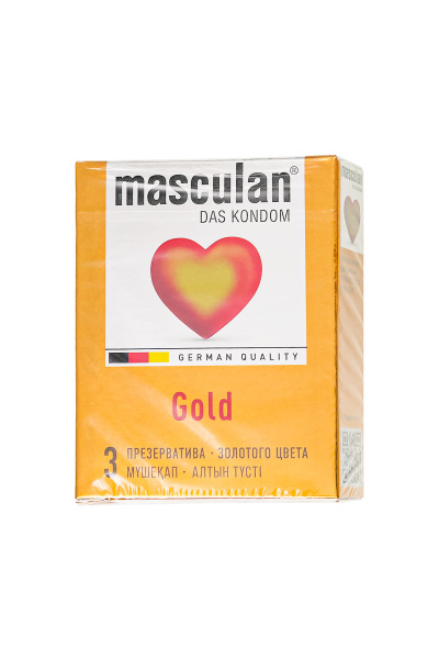 Презервативы Masculan Ultra 5,№3,золотого цвета 