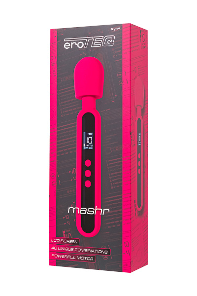 Интимный массажер eroТeq Mashr, силикон, розовый, 23,5 см