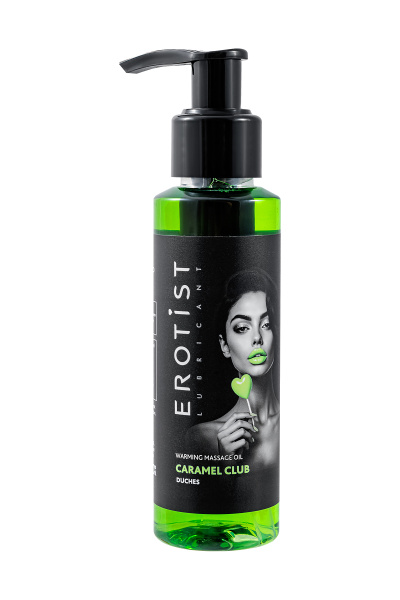 Разогревающее массажное масло Erotist Caramel Club Дюшес, 100 мл.
