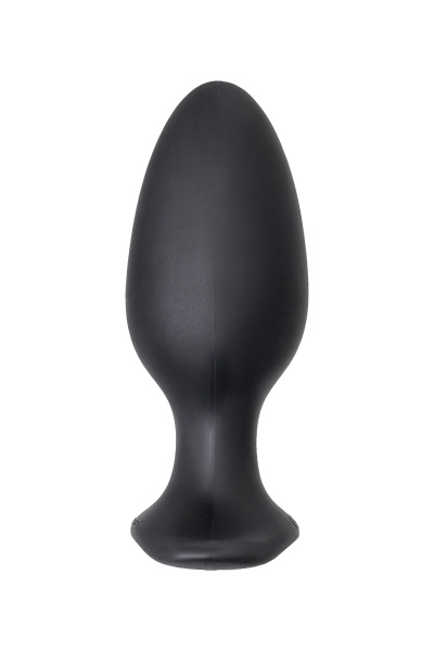 Анальная втулка Lovense Hush 2 (L), силикон, черная, 12,1 см