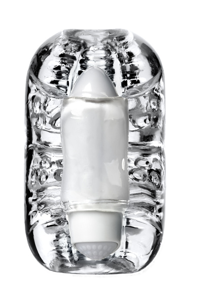 Мастурбатор нереалистичный TOYFA Lingam  Khani, прозрачный, 9 см